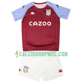 Aston Villa Bambino Maglia Prima 2020/2021 Manica Corta (+ Pantaloncini)